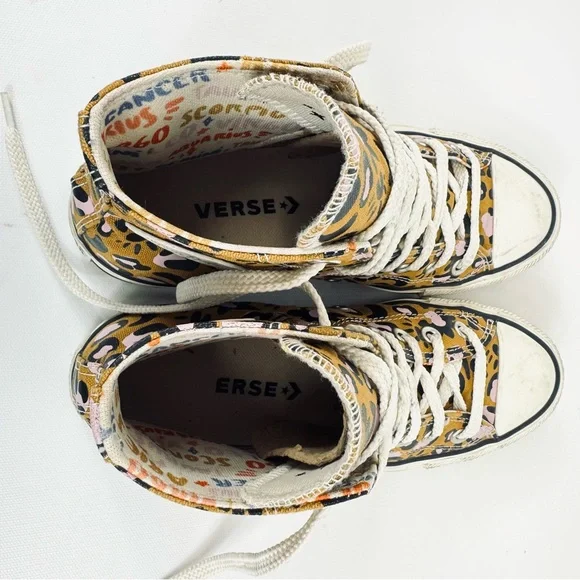 Converse Chuck Taylor All-Star Mystic World high-top animal print tan pink sz 7 - Picture 11 of 17